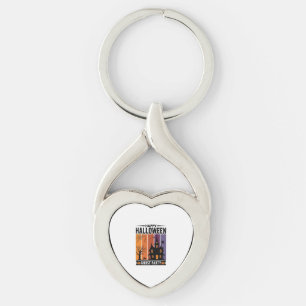 Happy Halloween Ghost Party Haunted House Shirt De Key Ring