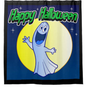 Happy Halloween Ghost Shower Curtain