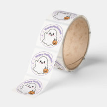 Happy Halloween Ghost Sticker