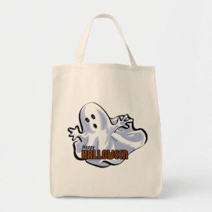 Happy Halloween Ghost Tote Bag