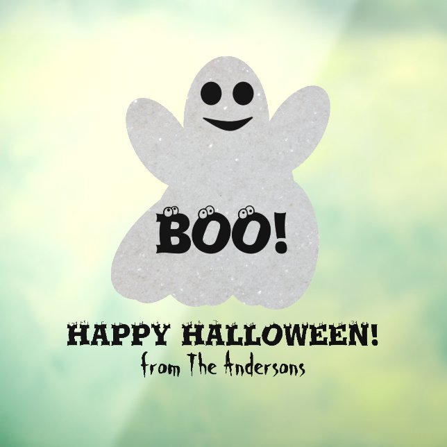 Happy Halloween Ghost Window Cling (Sheet 3)