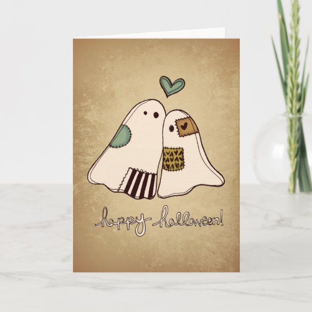 happy halloween ghosts card (Front)