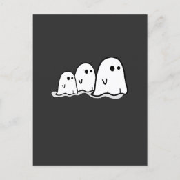 Happy Halloween Ghosts Postcard