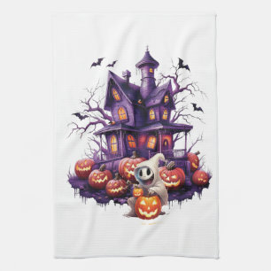 Happy Halloween Ghoul Tea Towel