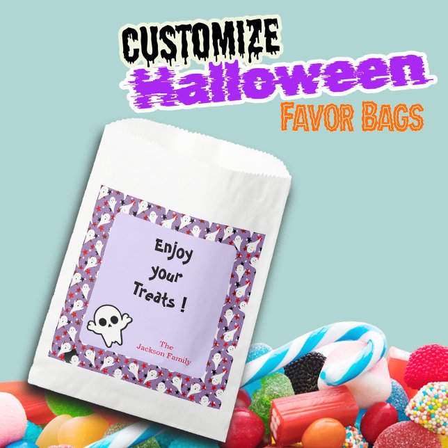 Happy Halloween Ghouls Hunting Party Customise Favour Bags (Creator Uploaded)