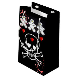 Happy Halloween Gift Bag, Skull Small Gift Bag