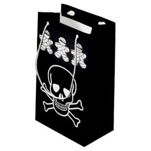 Happy Halloween Gift Bag, Skull Small Gift Bag