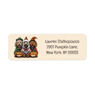Happy Halloween Goldendoodle Dogs