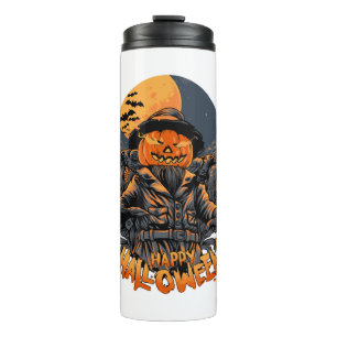 Happy Halloween Graphic T Shirt Gift Idea for Him Thermal Tumbler
