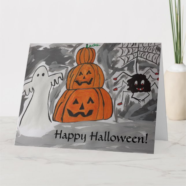 Happy Halloween Greeting Card (Front)