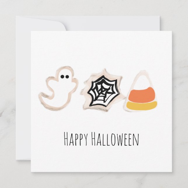 Happy Halloween Greeting Card | Cookie Treats (Front)