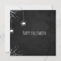 Happy Halloween Greeting Card | Spider Chalk