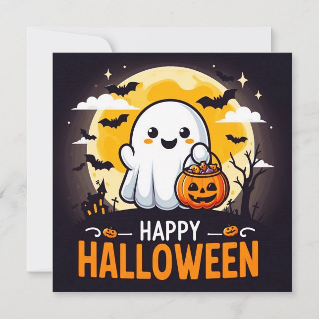 Happy Halloween Greeting Cards  (Front)