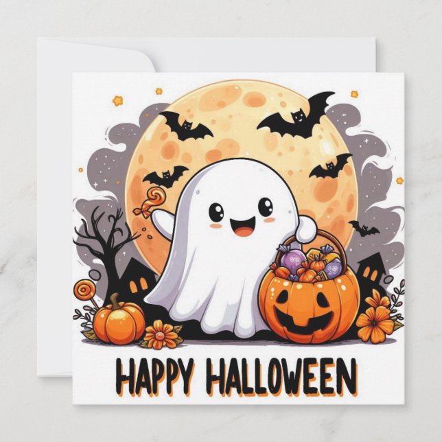 Happy Halloween Greeting Cards  (Front)