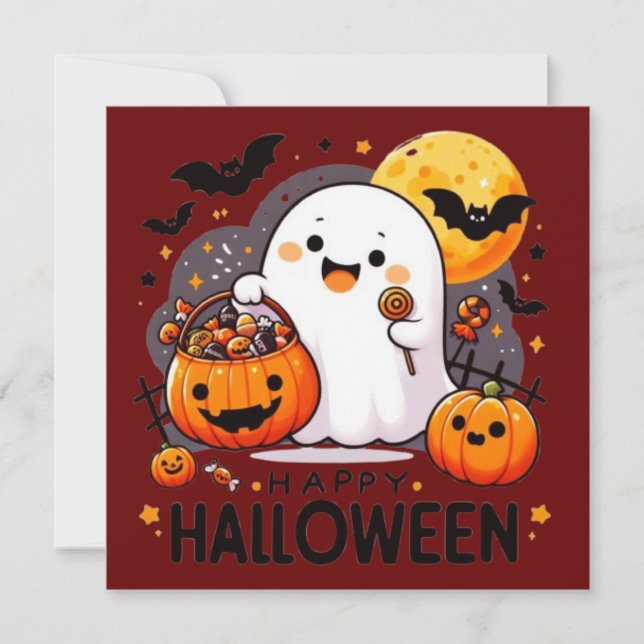 Happy Halloween Greeting Cards  (Front)