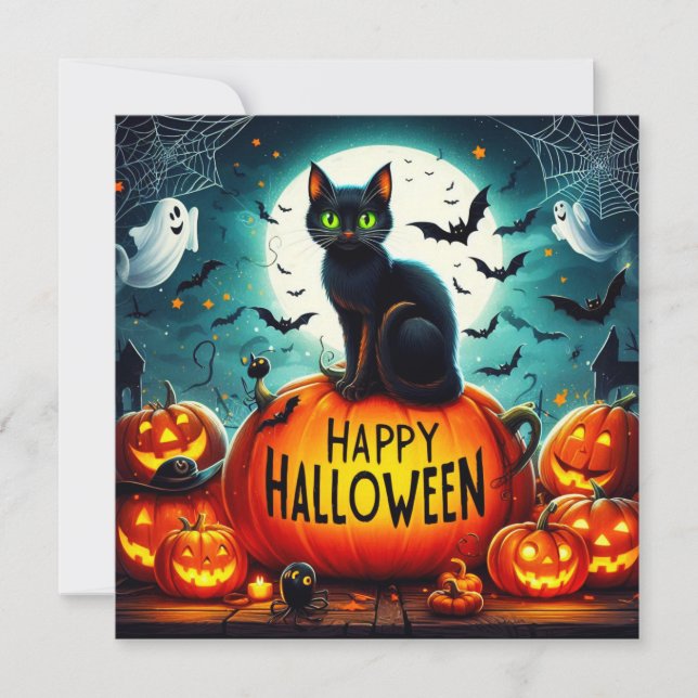 Happy Halloween Greeting Cards  (Front)