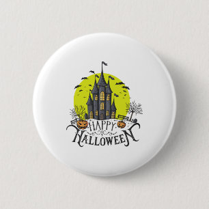 happy Halloween, Halloween party, funny Halloween  6 Cm Round Badge