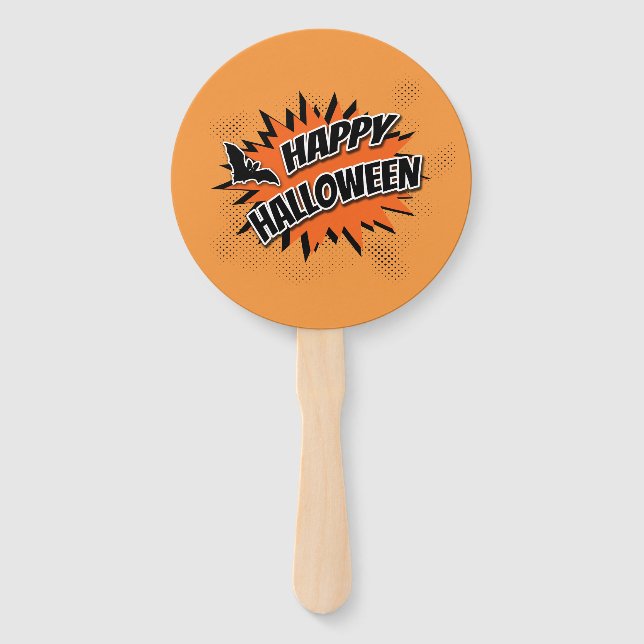 Happy Halloween Hand Fan (Front)