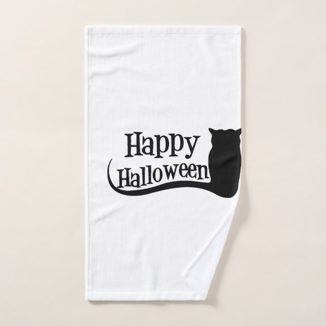 happy halloween hand towel (Hand Towel)