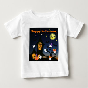 Happy Halloween Haunted House Baby T-Shirt