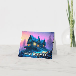 Happy Halloween Haunted House Card