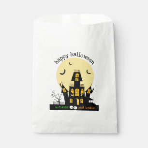 Happy Halloween Haunted House Flying Bats Favour Bags
