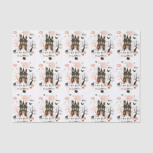 Happy Halloween Haunted House Tissue Paper