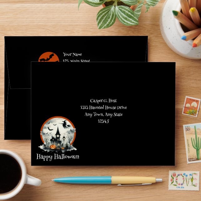 Happy Halloween Haunting Envelope (Desk)