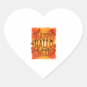 Happy Halloween                              Heart Sticker
