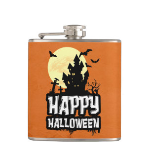 Happy Halloween Hip Flask