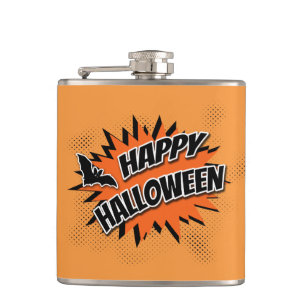 Happy Halloween Hip Flask