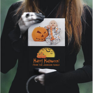 Happy Halloween Holiday Baby Family Photo