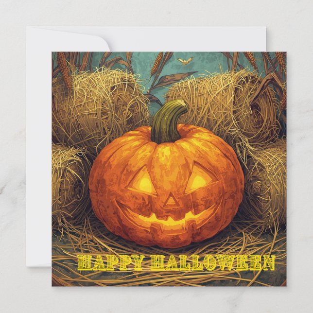 Happy Halloween Holiday Card (Front)