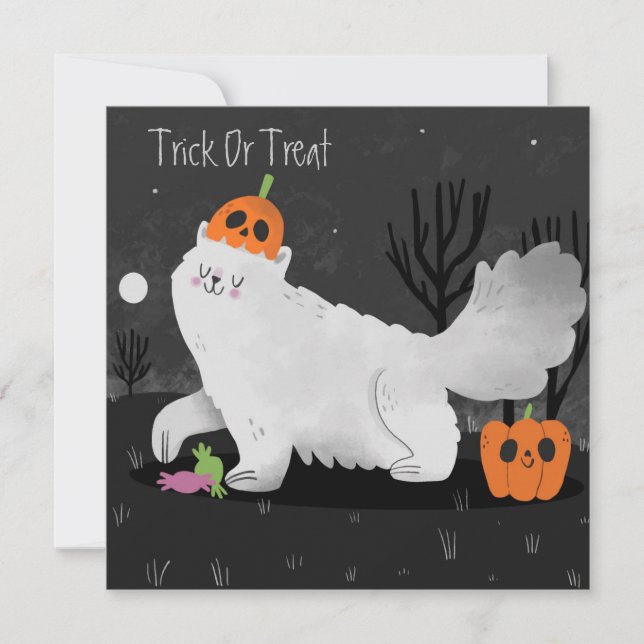 Happy Halloween Holiday Card (Front)