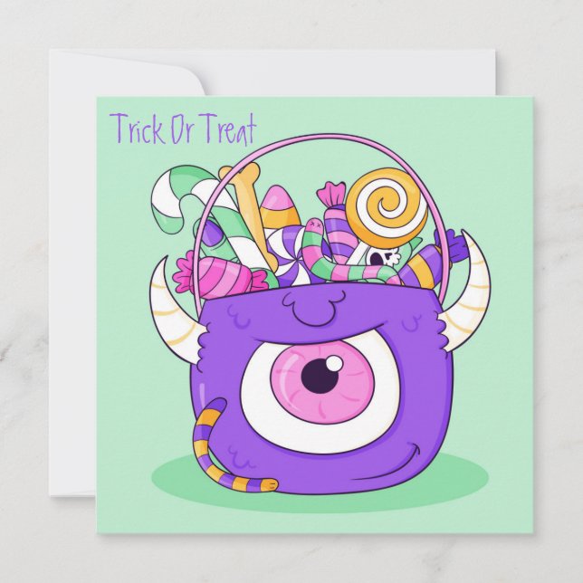 Happy Halloween Holiday Card (Front)