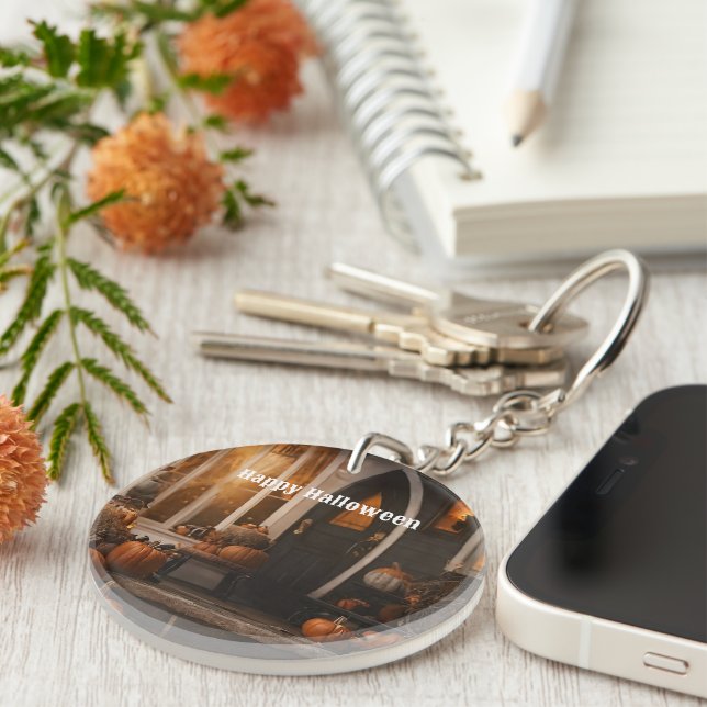 Happy Halloween Home Collection Key Ring (Front Right)