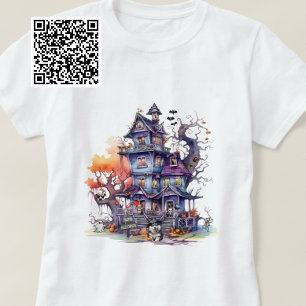 Happy Halloween Husky Witch And Spooky Friends T-Shirt