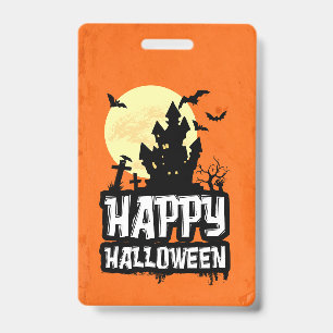 Happy Halloween ID Badge