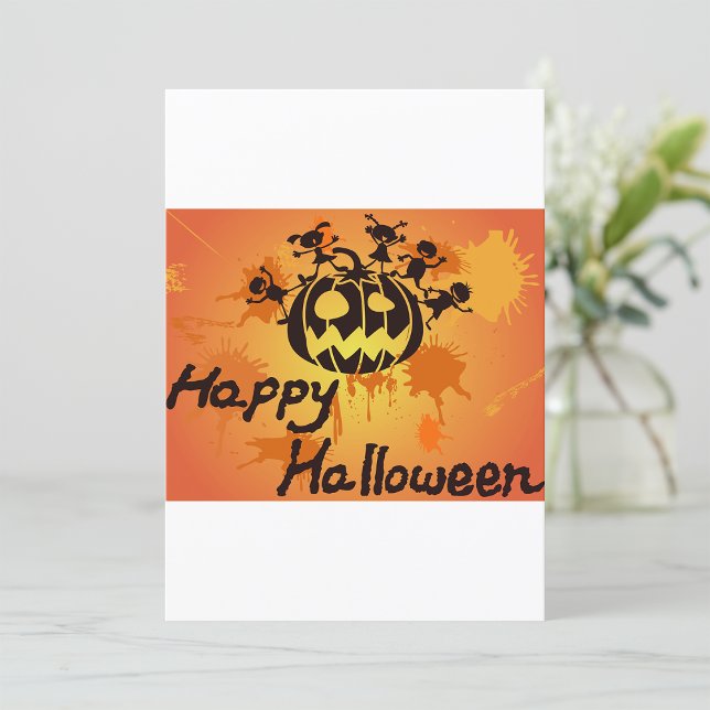 Happy Halloween Illustration Invitation (Creator Uploaded)