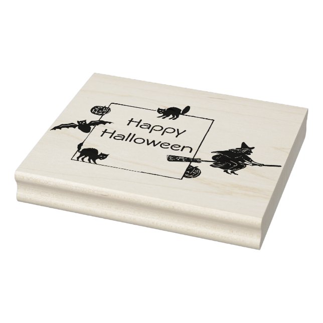 Happy Halloween Images- Rubber Stamp (Stamp)