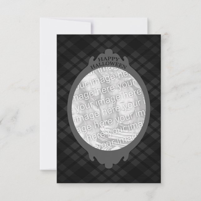 happy halloween (insert your own picture) invitation (Front)