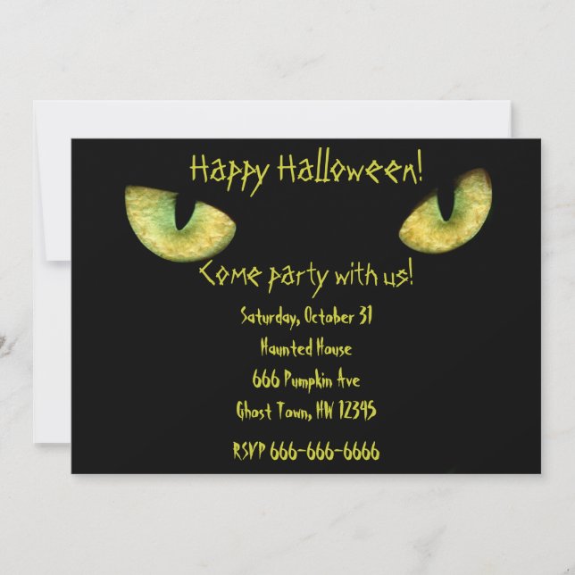Happy Halloween Invitation (Front)
