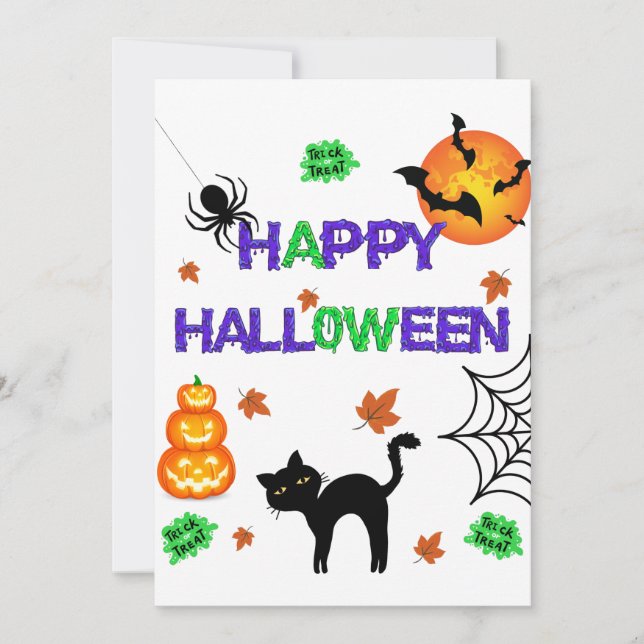 Happy Halloween Invitation (Front)