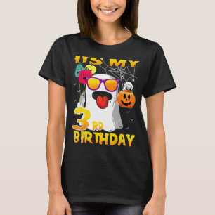 Happy Halloween It's My 3rd Birthday 3 Years Old T-Shirt