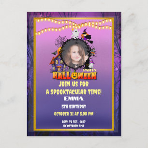 Happy Halloween It's Spooky Season Celebration Postcard