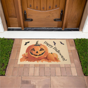 Happy Halloween Jack 0 Lantern Doormat