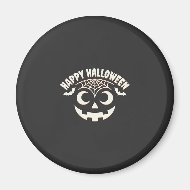 Happy Halloween Jack-O-Lantern Face Design_1 Magnet (Front)