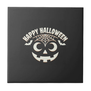 Happy Halloween Jack-O-Lantern Face Design_1 Tile