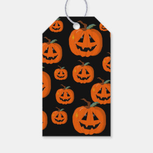 Happy Halloween Jack O Lantern Illustrative Art Gift Tags