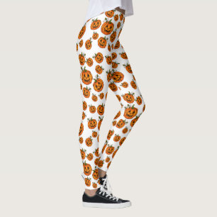 Happy Halloween jack-o-lantern pumpkin Leggings